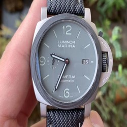 PAM 1662 SATIN-POLISHED TI VSF 1:1 BEST EDITION ON BLACK KEVLAR COMPOSITE STRAP P.9010 CLONE