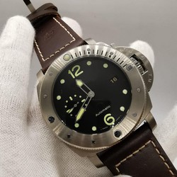 Pan Yachts Black Dial Lither Strap