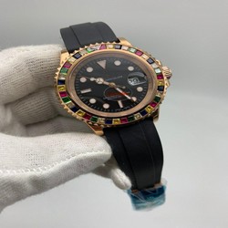 Rolers Diamond Rainbow Rubber Strap