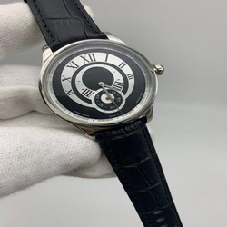 MonBla Classic Black Dial Black Lither Strap Duble Chrono