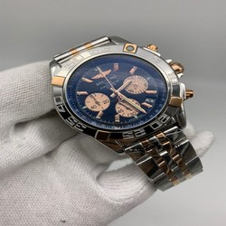 Om Seamaster Black Dial On Black Rubber Strap
