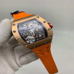 RMILL Orange Rubber Strap Gold Dial KVF