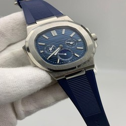 PP Nautilu Blue Dial Blue Lither Strap