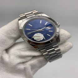 Roler Data Blue Dial Solid Steel Strap