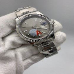Rolers Data Grey Dial Solid Steel