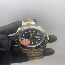 Rolers Sub Black Dial Gold Solid Steel Strap