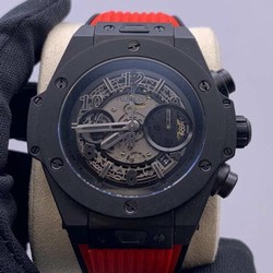 Big Bang Unico Black Ceramic HBF 1:1 Best Edition Black Skeleton Dial
