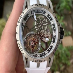Roger Dubuis G041C - Excalibur Spider Skele Flying Tourb TI/RU White BBR