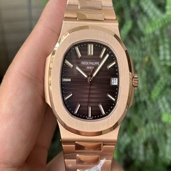 Nautilus 5711/1R PPF 1:1 Best Edition Brown Textured Dial on RG Bracelet 324CS