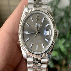New DateJust 41 126334 ARF 1:1 Best Edition 904L Steel Gray Dial on Jubilee Bracelet A2824