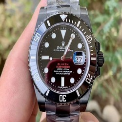 ROLSUB0321 - Blaken Submariner Date Black PVD/SS V6F A2824