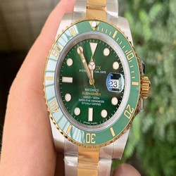 Submariner 116613 LV VRF Best Edition YG Wrapped Bezel Green Dial on SS/YG Bracelet A2836 MAX Version