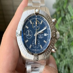 Avenger II Seawolf Chronograph PVD Titanium OXF Best Edition Blue Dial on SS Strap A7750
