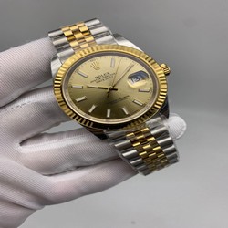 Rolex Datejust Gold Dial SG Strap