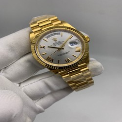 Roler Date White Dial Gold Solid Steel