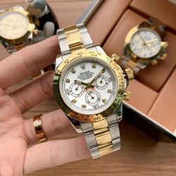 Rolex Daytona White Dial Diamond on SG Strap