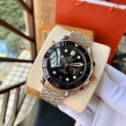 Omega Seamaster Black Dial on SG Strap Chrono