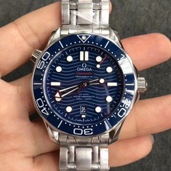 Seamaster Diver 300M SS/YS VSF 1:1 Best Edition YS Bezel Blue Dial on SS/YS Bracelet A8800