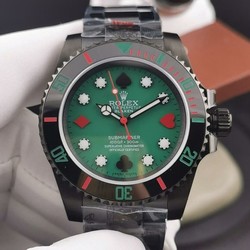 ROLSUB0322 - Blaken Submariner PVD/PVD Green IPKF A2836