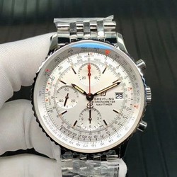 Navitimer Chronograph 1 SS 41mm TF 1:1 Best Edition White Dial on SS Bracelet 7750