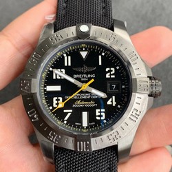 Breitling Avenger GMT 45mm DLC/NY/YL White/Num GF A2824