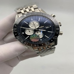 Breitling Black Chrono High Version on SS Strap