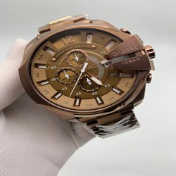 Diesel Full Bronze Mega Shief On SS Strap