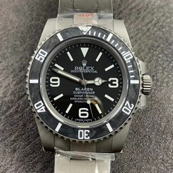Submariner BLAKEN Sandblasted SS OXF 1:1 Best Edition Black Dial on Bracelet A2836
