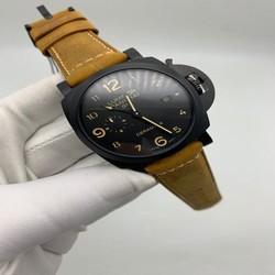 Panerai Radiomir GMT Black Dial on Brown Strap