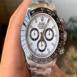 Daytona 116500 Noob 1:1 Best Edition 904L SS Case and Bracelet White Dial SA4130 V4