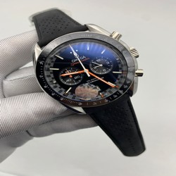 Omega Speedmaster Silver Case Black Dial