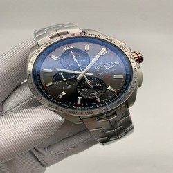 Tag Heuer Black Dial Chrono on SS Strap