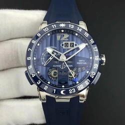 Executive El Toro SS TWA 1:1 Best Edition Blue Dial on Blue Rubber Strap Asian UN-32