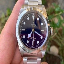 Black Bay 41 LF 1:1 Best Edition Blue Dial on SS Bracelet A2824