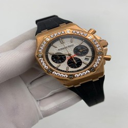 Audemars Piguet Royal Oak 38mm White Dial Rubber Strap