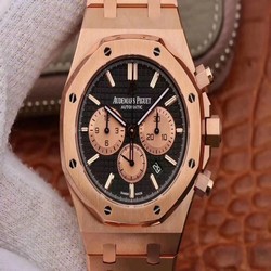 AP0569A - Royal Oak Chronograph 1:1 Best Edition 26331ST RG/RG Black