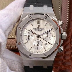 AP0608A - Royal Oak Chronograph 1:1 Best Edition 26331ST SS/LE White