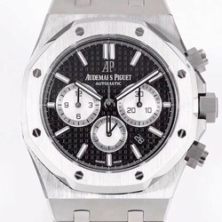 AP0603D - Royal Oak Chrono 1:1 Best Edition 26331ST SS/SS Blk/Wht