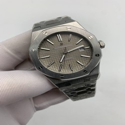 Audemars Piguet Royal Aok Grey Dial Skeleton High Version on SS Strap