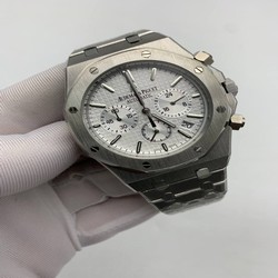 Audemars Piguet White Dial Chrono High Version SS