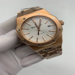Audemars Piguet Royal Aok White Dial High Version On Gold