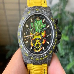 Rolex Daytona DIW Carbon Blue FC/NY Yellow 1:1 Best Edition Version